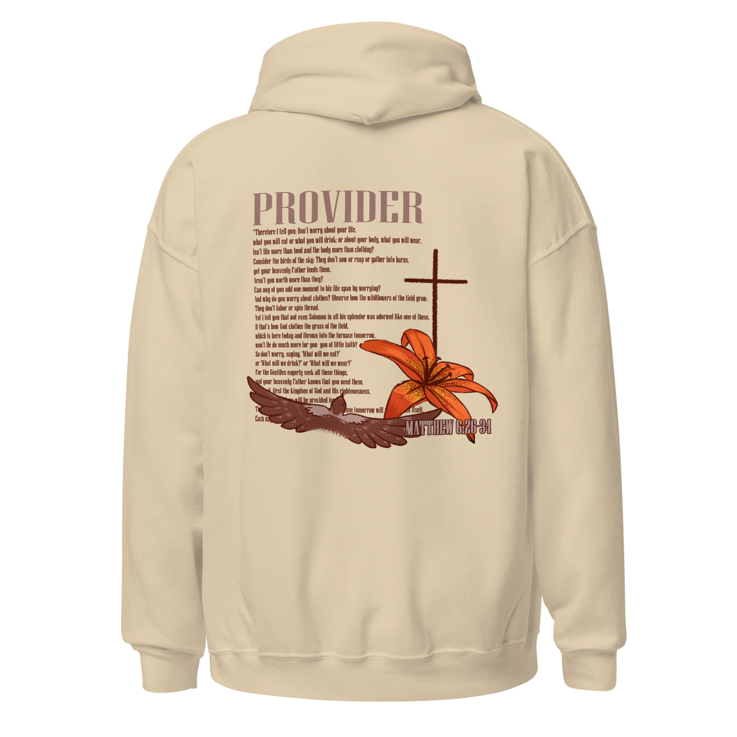 Provider Unisex Hoodie -Matthew 6:26-34